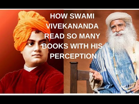 How Swami Vivekananda read so many books with his perception- #Sadhuru