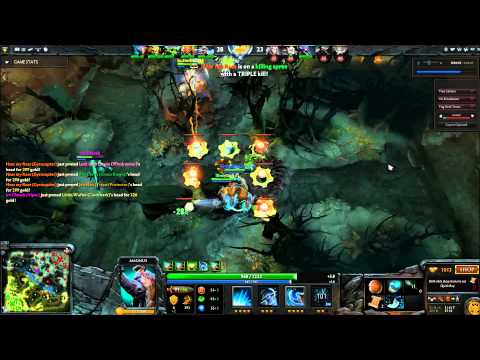 Dota 2, AOE Teamfights w/ Magnus, Sand King, Gyrocopter_ l0rdr0ach