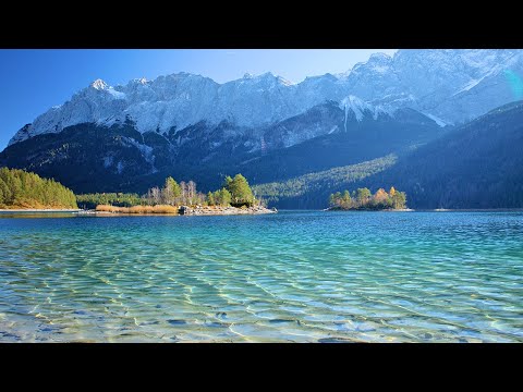 Lake Ambience: 3 Hours of Winter Beach Scenery From The Bavarian Alps