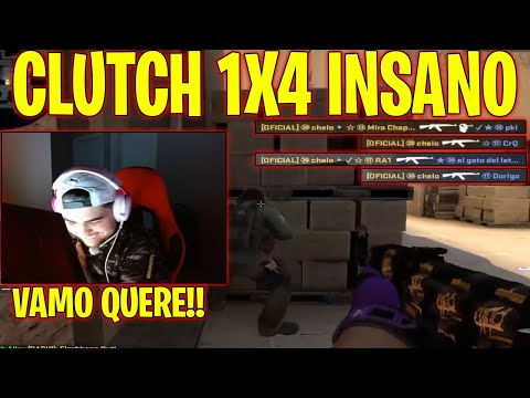 CHELO FAZ CLUTCH 1X4 ABSURDO JOGANDO COM BT E ELE FICA MALUCO!!🔥🔥🔥