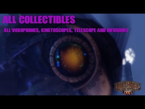 Bioshock infinite All Collectibles - All Voxophones, Kinetoscopes, Telescope & Infusions