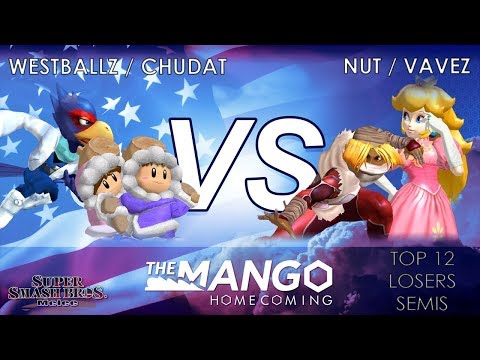 The Mango Homecoming - Westballz / ChuDat (Blue) VS Nut / Vavez (Red) - SSBM - Top 12 - Losers Semis
