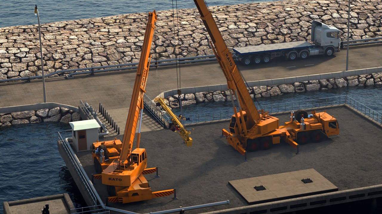 How Marine Loading Arms Are Installed? | Offshore Animation