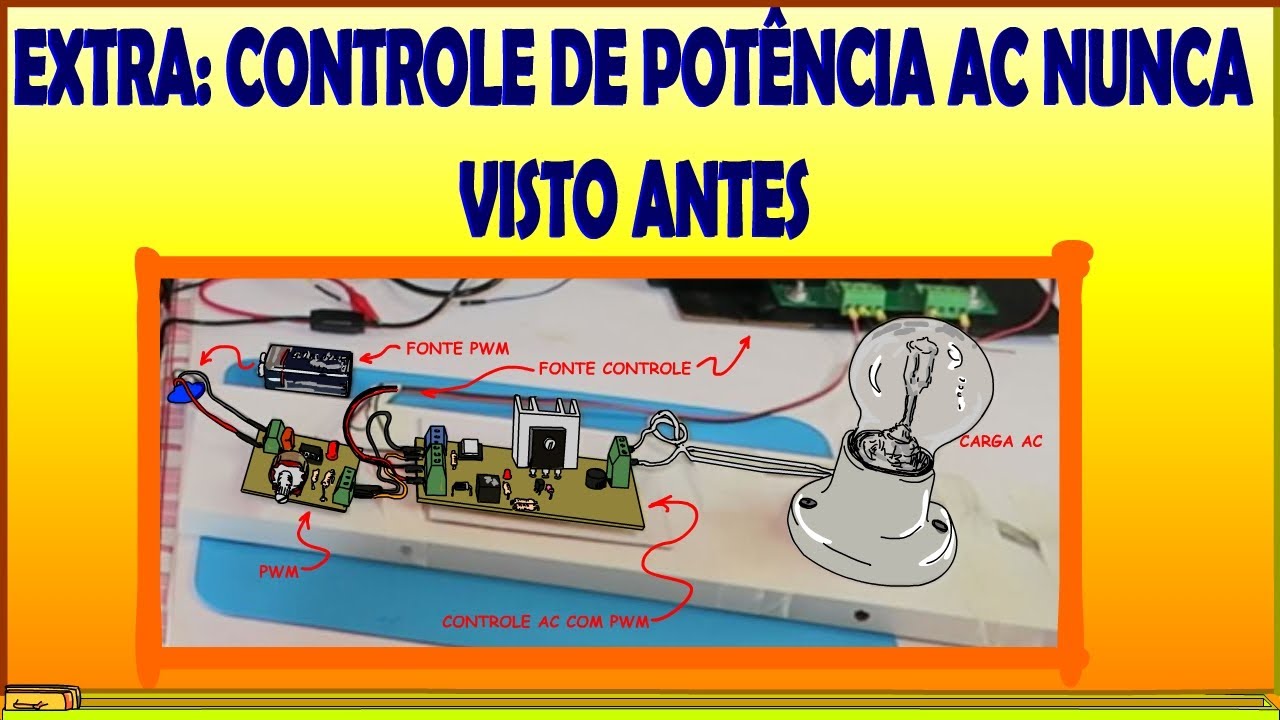 Controle de potência AC com PWM e MOSFET