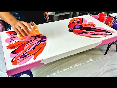 WOW!! 5 Incredibly Colorful Acrylic Pour Paintings - Acrylic Pouring - Fluid Art Compilation