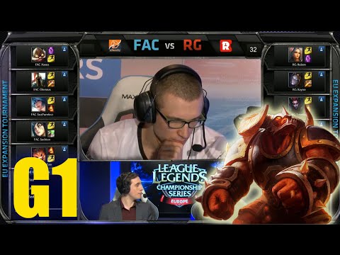 n!faculty vs Reason Gaming | Game 1 Round 3 EU LCS Expansion Tournament | FAC vs RG G1 50FPS