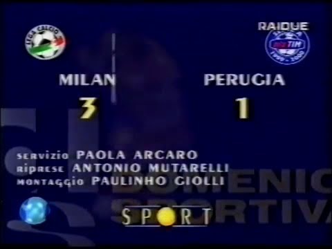 1999-00 (2a - 12-09-1999) Milan-Perugia 3-1 [Bierhoff,Materazzi,Shevchenko,Leonardo] Serv D.S.Rai2