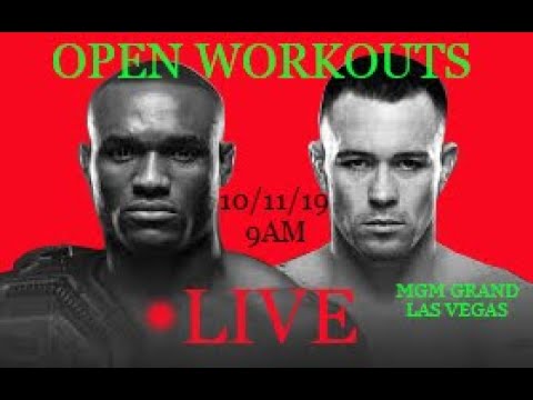 🔴UFC 245  USMAN vs. COVINGTON "LIVE" open workouts, tomorrow IN VEGAS w/ MIKE