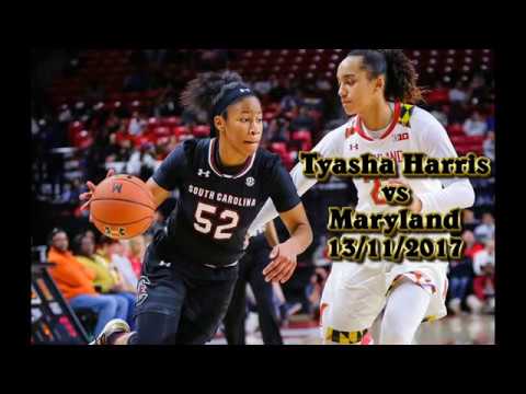 Tyasha Harris (South Carolina) vs Maryland 13/11/2017