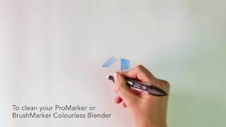 How to clean your colourless blender with Promarkers & BrushMarkers