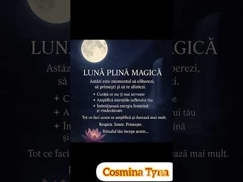 Luna plina magica 🌕✨️ Activează-ți energia ✨️ și intențiile #energiefeminina