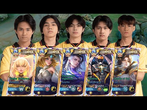 5MAN M6 WORLD CHAMPION "FNOP" IN RANKED GAME!?😱 WE CHANGED OUR NAME TO FNOP AND THIS HAPPENED.. MLBB