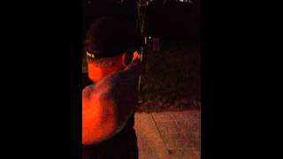 John Dudley letting some arrows fly with Nockturnal Lighted Nocks at 50 Yards