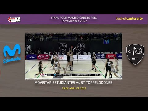 Final4 U16F - MOVISTAR ESTUDIANTES vs BT TORRELODONES. Semi. Cadete Fem. Madrid 22 #BasketCantera.TV