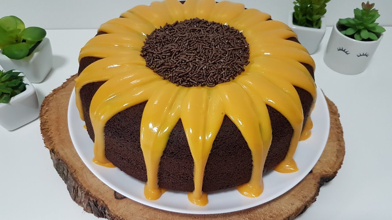 BOLO GIRASSOL SUCESSO DE VENDAS | SUNFLOWER CAKE
