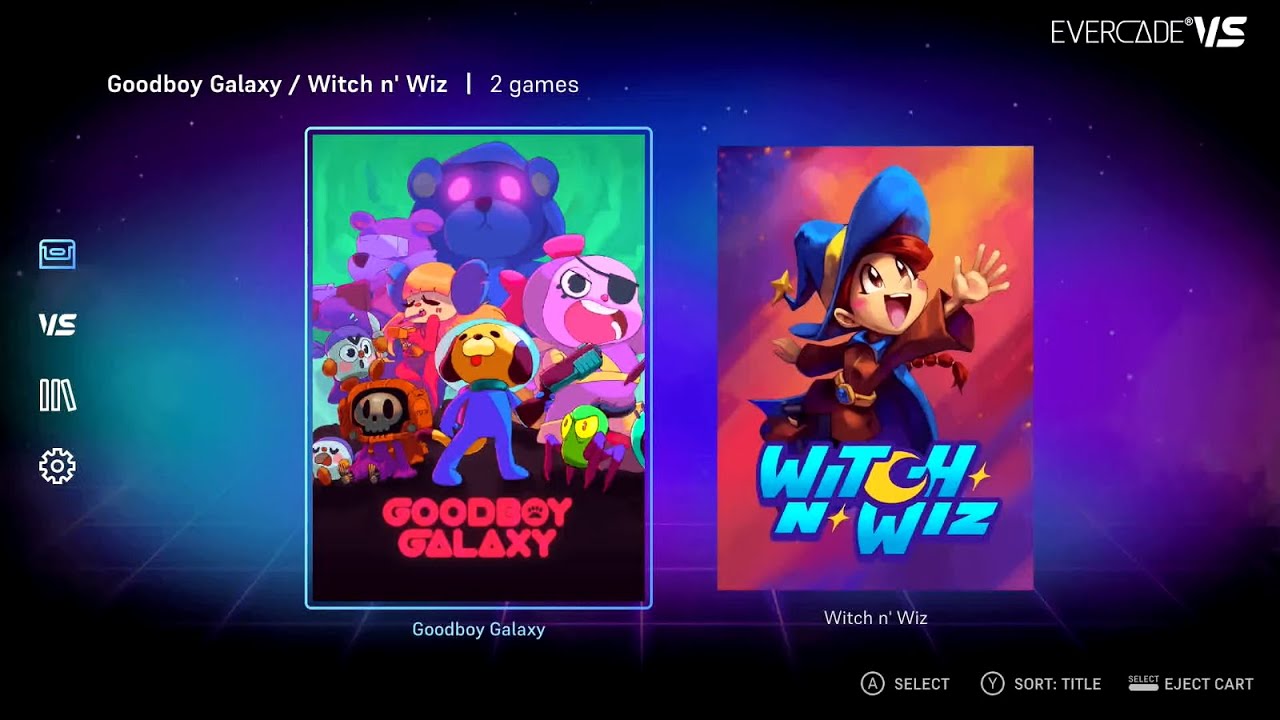 Goodboy Galaxy / Witch n' Wiz Gameplay 🎮 Evercade - Both games