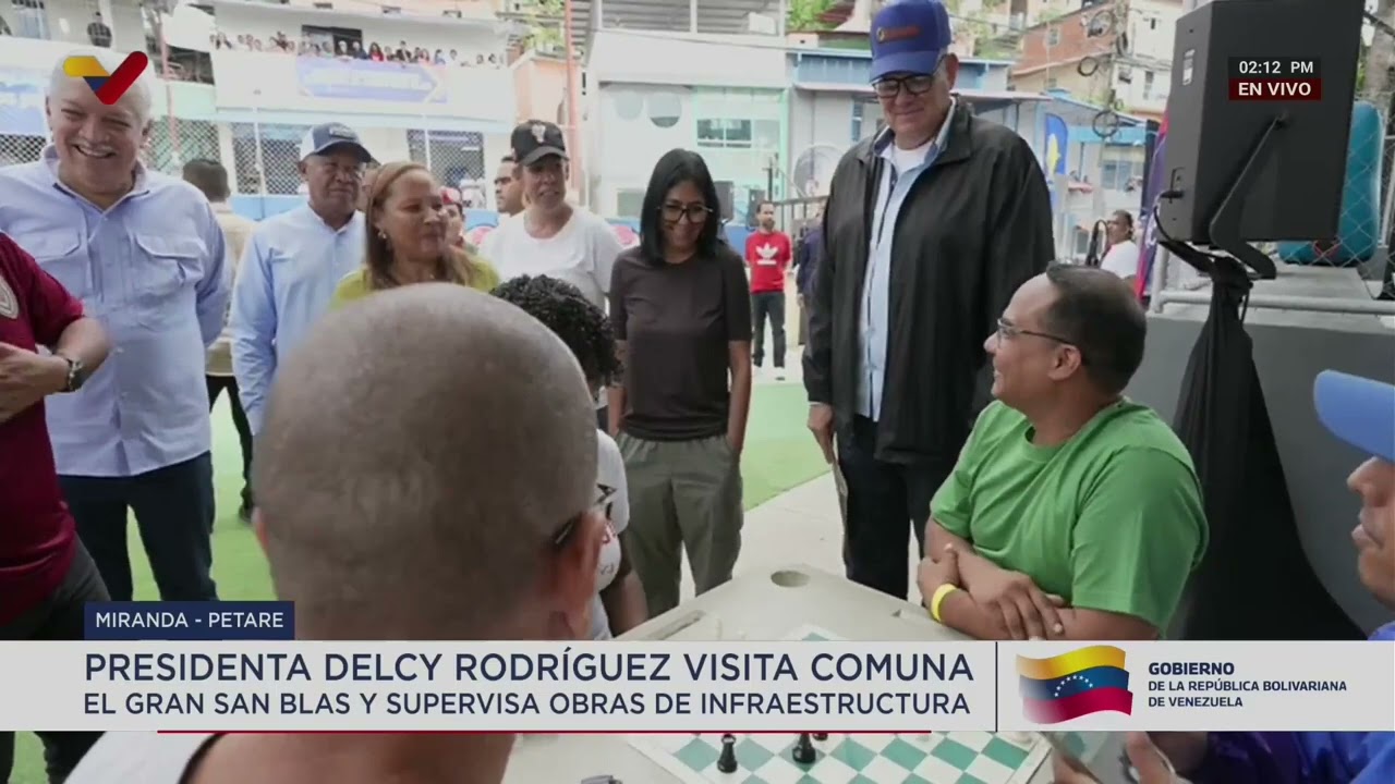 Delcy Rodríguez visita comuna El Gran San Blas en Petare y habla sobre discurso en la ONU