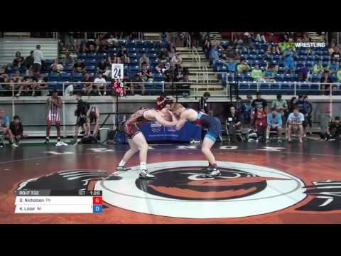 Junior FS 160 Round of 64 - Drew Nicholson (TN) vs. Keagan Lazar (WI)