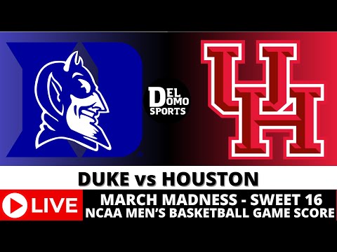 DUKE VS HOUSTON LIVE - NCAAM March Madness Sweet 16 - MAR 29, 2024 - South Region