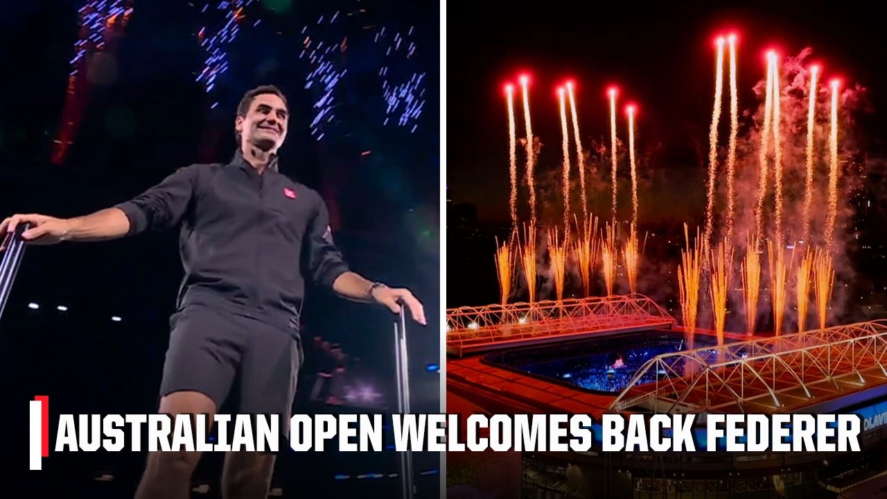 Roger Federer gets HUGE ovation in inaugural AO Opening Ceremony | 2026 Australian Open