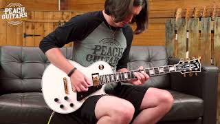 Video thumbnail for Gibson Les Paul Custom Alpine White by The Peach Boutique