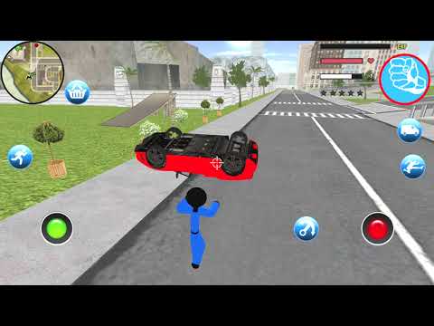 US Police Stickman Rope Hero Vegas Gangstar Crime - Android Gameplay FHD #1