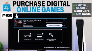 How to Buy Games on PS5 With Gift Card! [Include Debit/Credit Card & Wallet Funds]