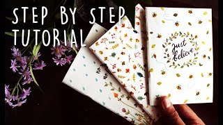 DIY NOTEBOOKS from scratch - no stitching