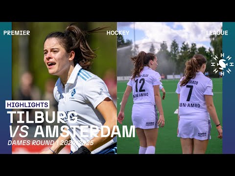 Tilburg - Amsterdam 🏑 Tulp Hoofdklasse Dames ‘24/’25 RONDE 1 | Samenvatting