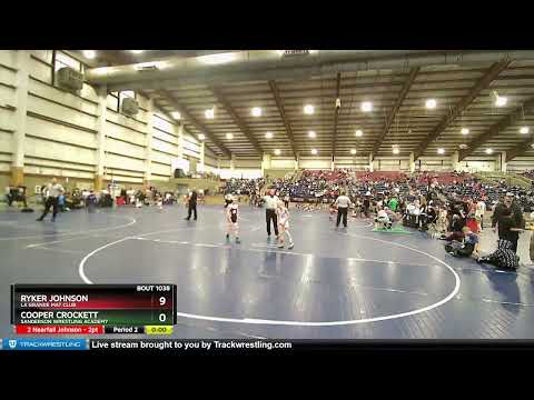 59 Lbs Champ. Round 1 - Ryker Johnson, La Grande Mat Club Vs Cooper Crockett, Sanderson Wrestling