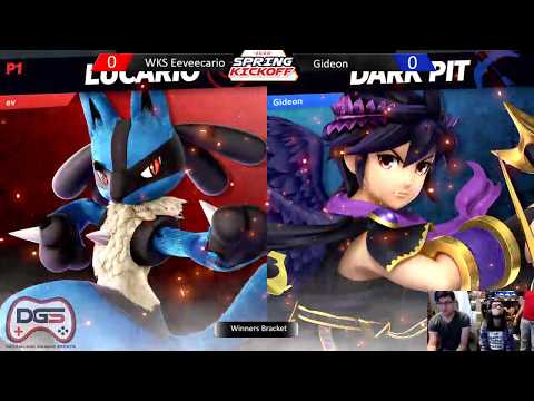 Spring Kickoff Tournament by DGS - Winners Round 2 - Eeveecario (Lucario) vs Gideon (Dark Pit)