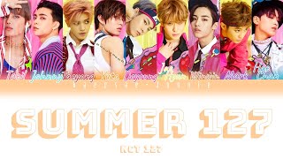 NCT 127 - Summer 127 (Eng/Rom/Han) Color Coded Lyrics