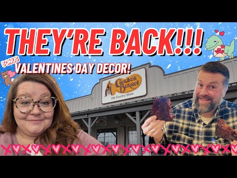 Cracker Barrel🍽️ ICONIC Menu Returns!💖 Valentine's Day Decor