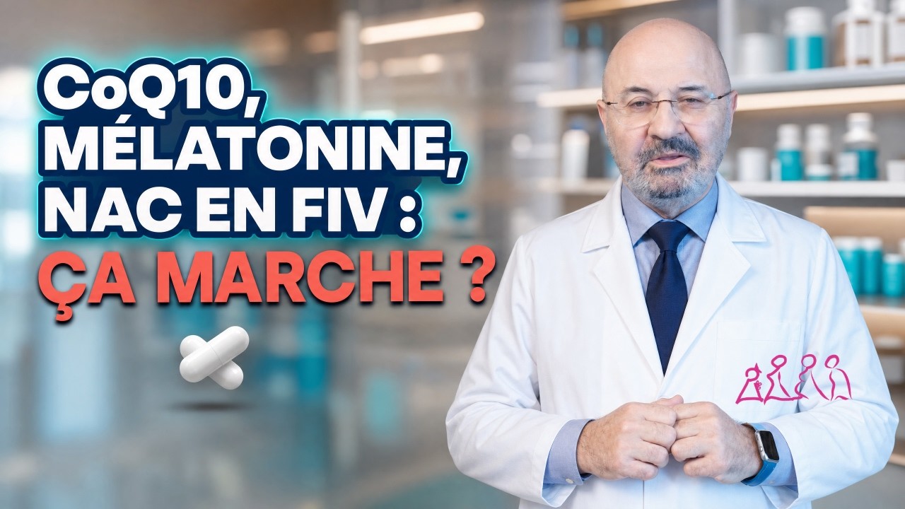 CoQ10, Mélatonine, NAC en FIV : Ça Marche ? (ESHRE 2025) — Dr Senai Aksoy