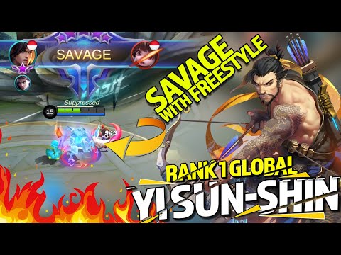 SAVAGE With FREESTYLE | Yi Sun Shin Best Build 2021 | Top 1 Global YSS by Bless - Mobile Legends
