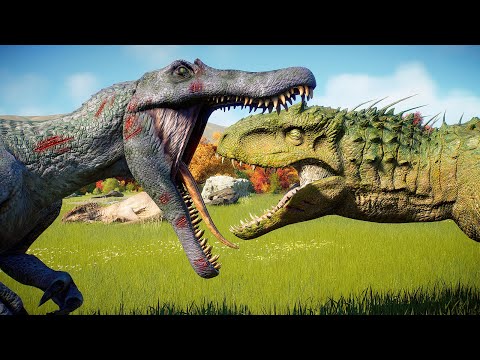 ALL LARGE AND MEDIUM CARNIVORE AND HERBIVORE BATTLE ROYALE  -   Jurassic world Evolution 2