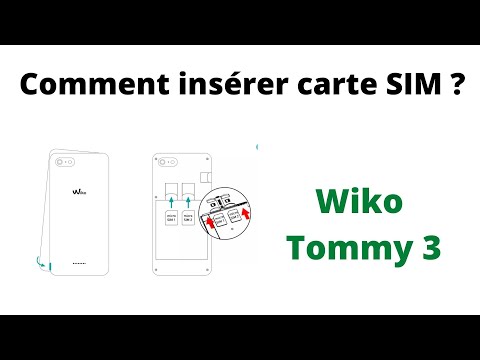 Wiko Tommy 3 : Comment insérer une carte SIM et carte SD ?