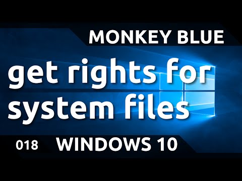 Windows 10: how to get rights to edit system files