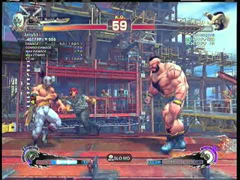 SSF4AE: El Fuerte (zeny53)  vs.  Zangief (Hamenageru)  SD