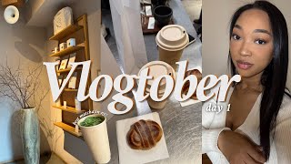VLOGTOBER DAY 1 🍂 best matcha in NYC, spontaneous night out, cafe date, broadway show & gym day
