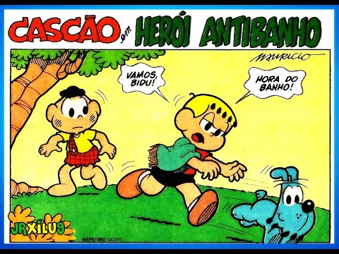 Cascão em Herói antibanho - Turma da Mônica em Quadrinhos