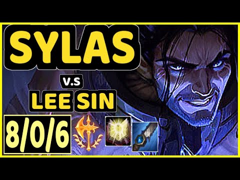 STYLLEE (SYLAS) vs LEE SIN - 8/0/6 KDA JUNGLE GAMEPLAY - EUW Ranked GRANDMASTER