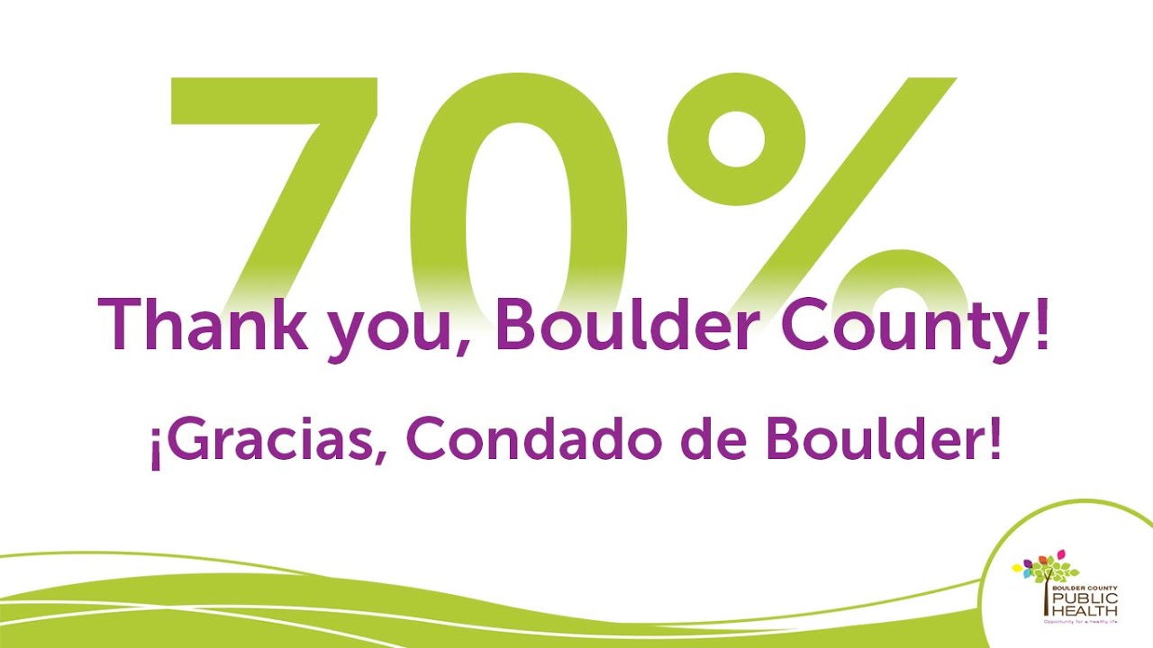 Boulder County meets 70% Vaccination Milestone