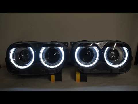 2015+ Challenger RGBW DRL Replacement Headlights