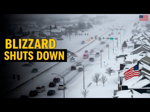 Blizzard Shuts Down Interstate 35 Across Minnesota and Iowa . Severe Winter Storm Forces Highway Clo