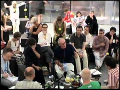 Richard Wentworth with Marcus du Sautoy and Pedro Ferreira