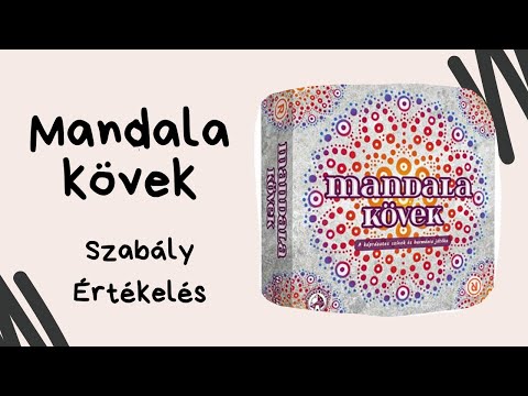 Relaxálós absztrakt: Mandala kövek társasjáték játékbemutató és szabályismertető - Társasozz Okosan!