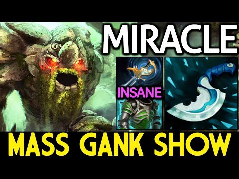 Miracle- Dota 2 [Tiny] Mass Gank Show! Insane Solo Mid