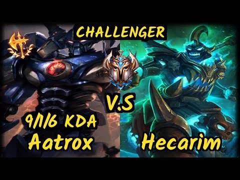 CNB Yampi (AATROX) vs HECARIM - 9/1/6 KDA JUNGLE CHALLENGER GAMEPLAY - BR