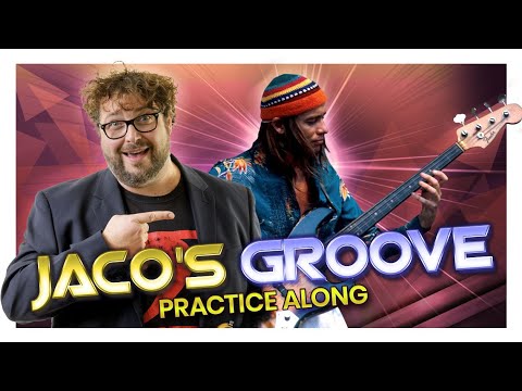 Jaco Pastorius Groove Part 1 - Practice Along - Electric Bass Lesson - Let's Practice!